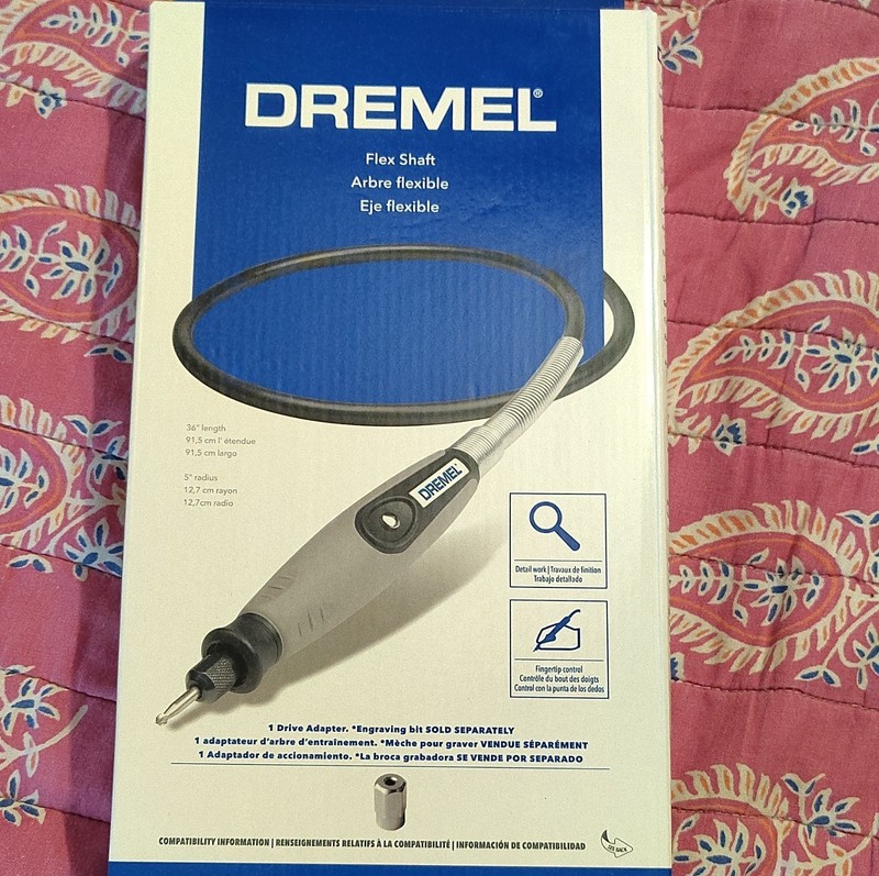 Dremel Flex Shaft Rotary Tool Attachment 36" Detail Work Fingertip Control