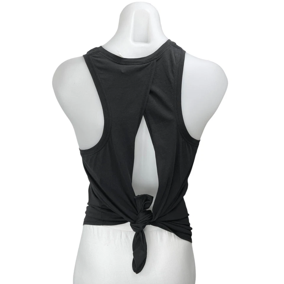 Camiseta sin mangas Lululemon All Tied Up negra espalda deportiva yoga gimnasio 6 Foto 3 de 4