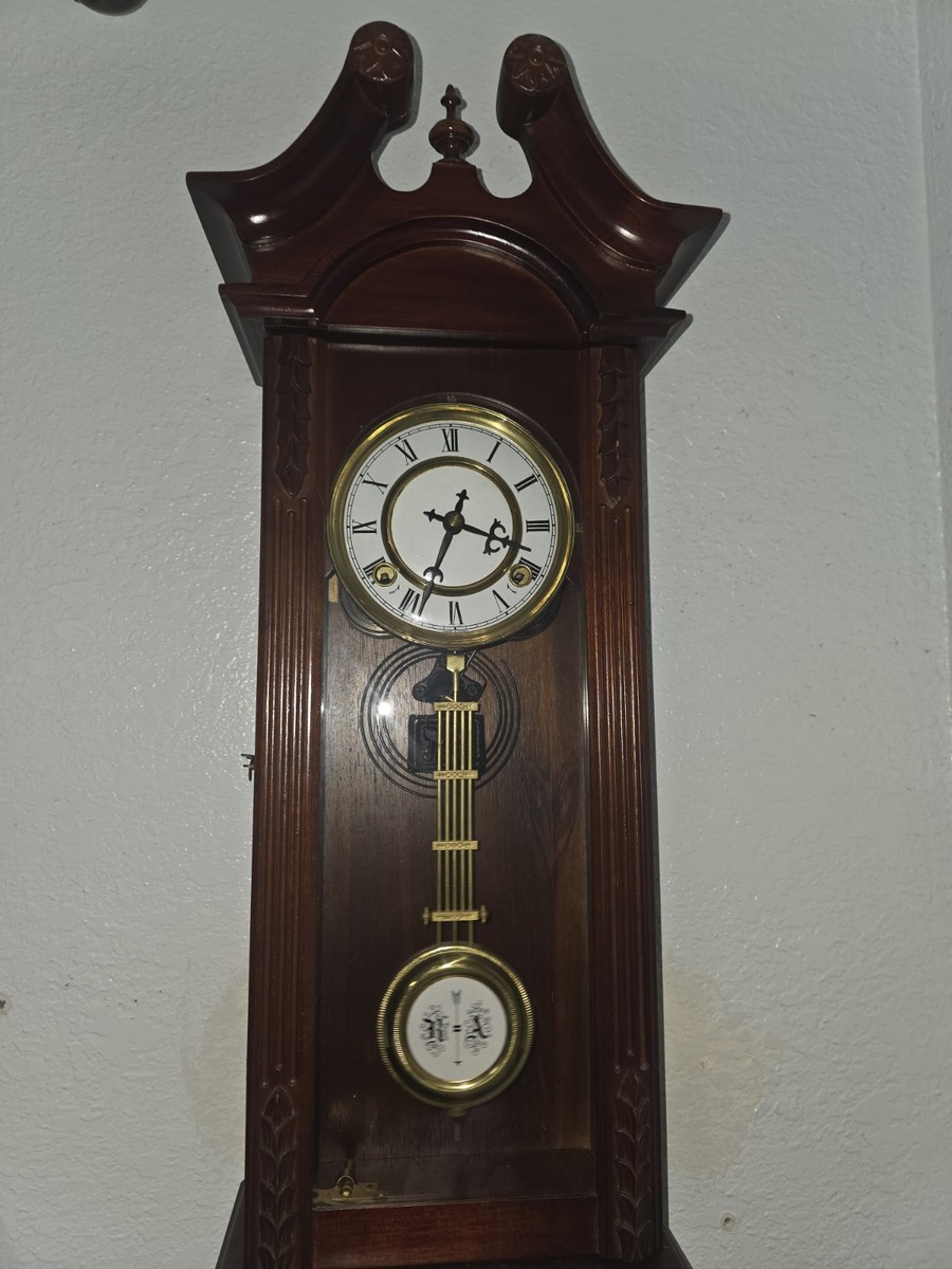 vintage an・an no.31 Vintage R & A 31-Day Movement Pendulum Oak Wall Clock Made in