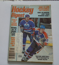 Hockey Digest June 1983 Wayne Gretzky Edmonton Oilers Stanley Cup Playoffs