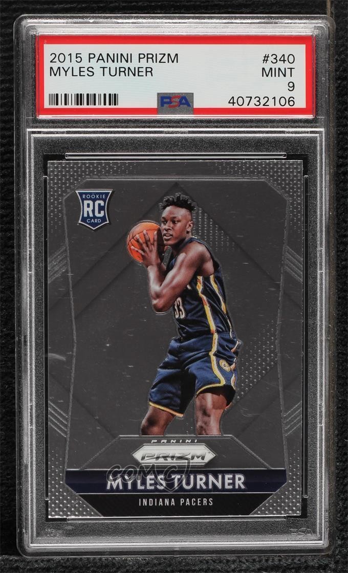 2015-16 Panini Prizm Rookies Myles Turner #340 PSA 9 MINT 0l1u