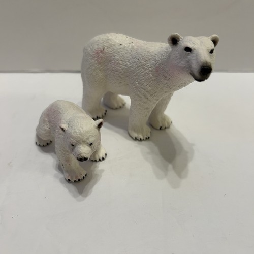 Ours polaire et louveteau Schleich 2011 animaux arctiques - Photo 8/8