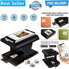 35 mm Negative Slide Scanner, Mobile Film Scanner for Converting Old Slides i...