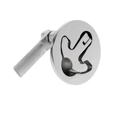 Boat Stainless Steel 2" T-Handle Lock Floor Buckle Marine Non-Locking Mount H...
