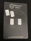 4 x 1g Peter Rabbit 999.9 Fine Silver Bars (4g Total) - Milk Spots On The Bars