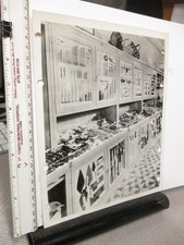 Aurora 1930s TOOL hardware store display photo drill wrench pliers hinges lock