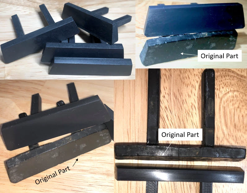 Tapas de extremo de tira de impacto para parachoques Camaro (cuatro) 1974 1975 1976 1977 tipo base LT Z28 Foto 3 de 4