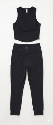 Lulu Lemon Nulux Yoga Activewear Set Top and Bottom Pants Tank Set