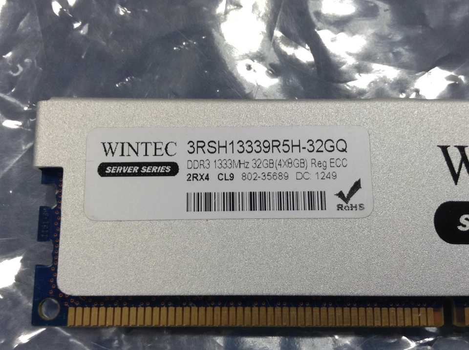 Wintec Server Series 32GB (4x8) DDR3 Server Memory 1333 MHz 3RSH13339R5H-32GQ - Image 3 of 4