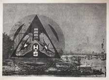 Acquaforte Romano Perusini Orizzonte 1978