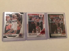 Lot of 3 Bilal Coulibaly Washington Wizards Basketball NBA Cards