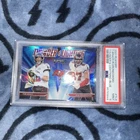 2021 PLAYOFF THUNDER & LIGHTNING TOM BRADY / ROB GRONKOWSKI #TL4 PSA 9