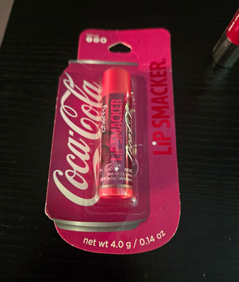 Lip Smacker Coca-Cola Cherry Hydrating Lip Balm Stick, Red, 0.14 oz