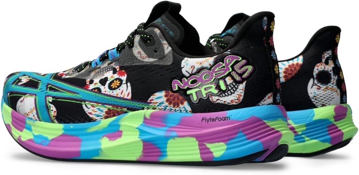 ASICS Women's Noosa TRI 15 Running Shoes-Black/Island Blue, US