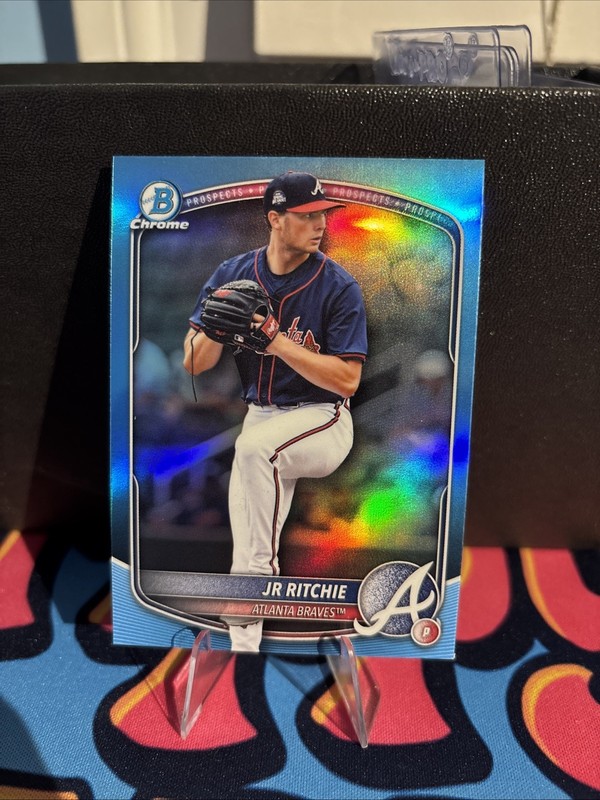 2025 Bowman Draft  JR Ritchie #BDC-199 Sky Blue Refractor Atlanta Braves 