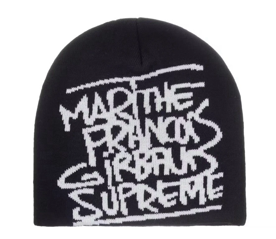Bonnet noir Supreme x Marithe + François Girbaud SS25