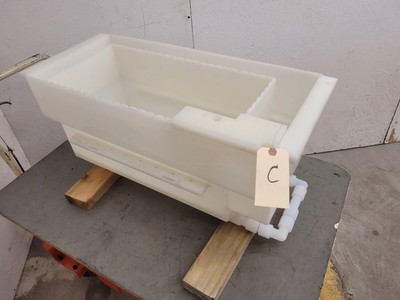 PTFE High Purity Liquid Bath Acid Rinse Tank  10''x10''x21'' Tank Inside Unit C