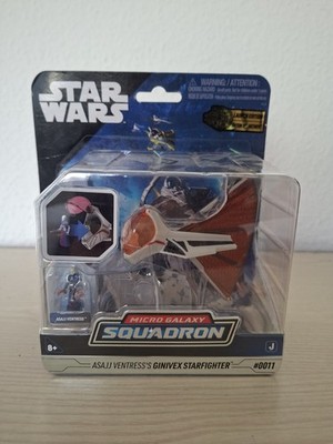 Star Wars Micro Galaxy Squadron Serie Asajj Ventress Ginivex Starfighter OVP