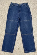 Crossroads Carpenter Jeans Women's Size 14 Straight Leg High Rise Denim (32x30)