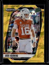 2025 Panini Prizm Draft Picks Arch Manning Gold Ice Rated Prospect #166