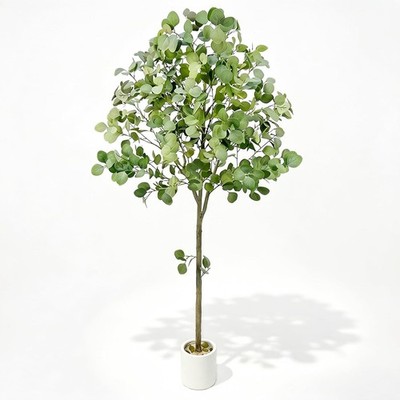 6FT Fake Eucalyptus Tree Artificial Indoor Decor Green