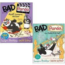Image of Bad Panda Swapna Haddow Collection 2 Books Set Cake Escape,Mites, Camera, Action