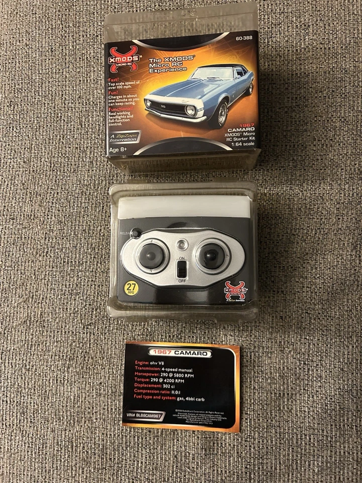 XMODS MICRO RC EXPERIENCE 1967 CHEVY CAMARO BLUE - Image 2 of 4