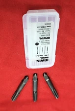 3/8-16 NC CS Tap Set Irwin 2634 3PC Taper Plug & Bottom Carbon Steel USA Made