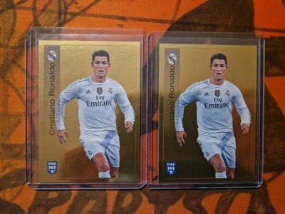 Cristiano Ronaldo 2015-16 Panini FIFA 365 Sticker Collection #389 LOT of 2