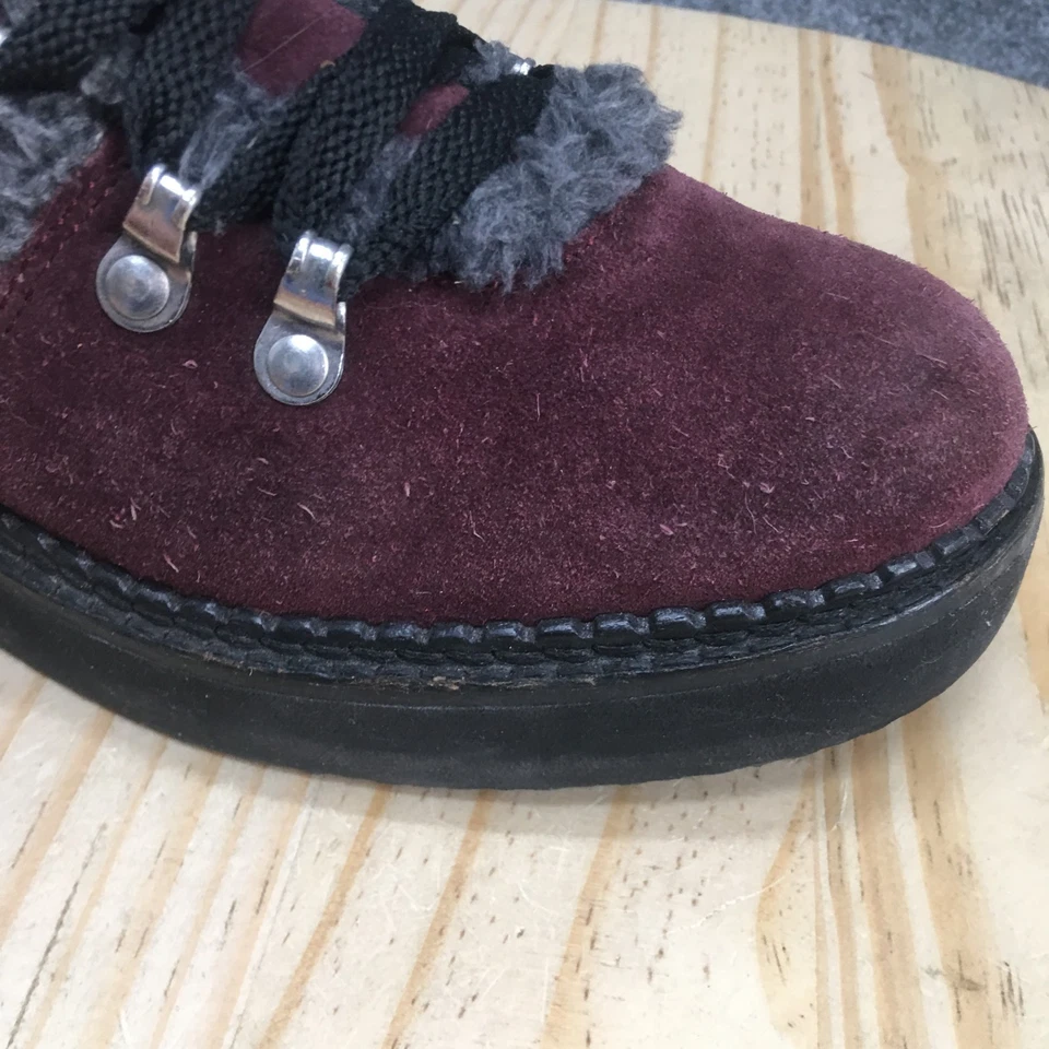 Botas muy volátiles para mujer 7,5 Tonkin excursionista cuero granate punta redonda tobillo Foto 4 de 4