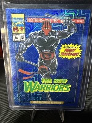 Night Thrasher Blue Traxx VC!  Marvel Masterpieces 92.  Excellent NM Condition!