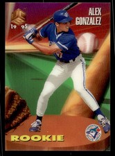 1995 - Rookie Alex Gonzalez Baseball card Toronto Blue Jays Raw Trading Card. rookie card picture