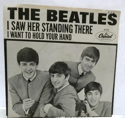 BEATLES - I Wanna Hold Your Hand 45 w/ ps, Capitol #5112, First Pressing