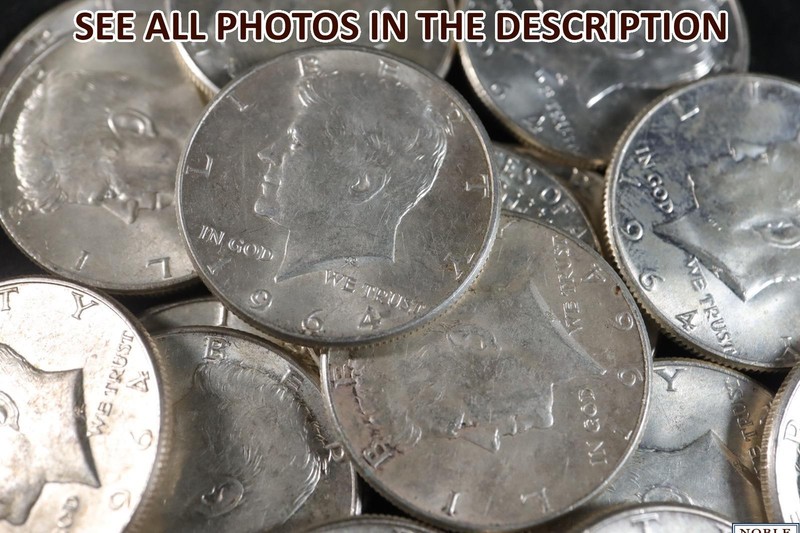 NobleSpirit(TSC) Valuable $10 Face Value (Half Dollars) SILVER (90%) From (1964)
