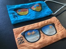 Pair of Can Cun Mexico His and Hers Eye Glass Carrying Cases