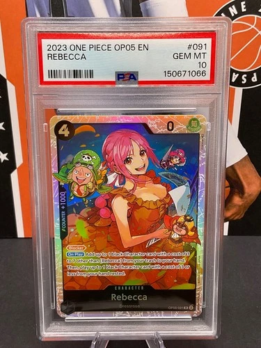 2023 One Piece English OP05-091 Rebecca PSA 10 GEM MINT