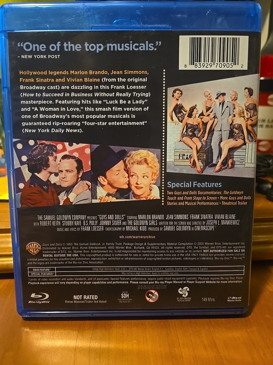 『GUYS AND DOLLS』　Blu-ray Amazon.com: Guys and Dolls : Marlon Brando, Jean Simmons, Frank