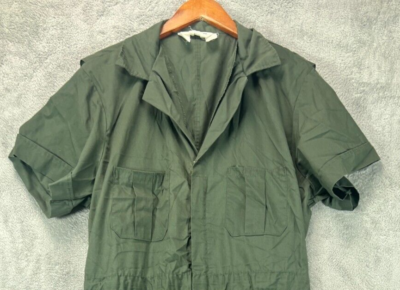 Vintage 60s 70s JC Penny BIG MAC PENN Dacron Coveralls Green Short