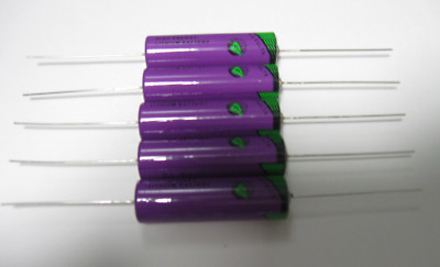 5 Tadiran TLL-5903 iXtra LiSOCl2 Lithium 3.6v AA TL5903 wire axial leads Battery