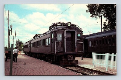 Pullman Car 1925 East Union Station Illinois Railway Museum ICS Postcard Vtg A1