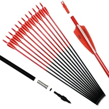 6X 30" Carbon Fluorescence Color Sp500 Targe Arrow 7.8mm F Compound/Recurve Bow