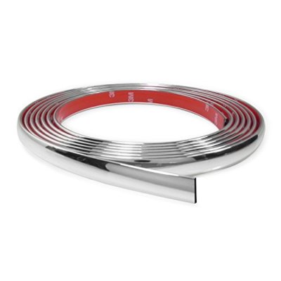 12 Feet Chrome Finish 5/8 Inches Auto Body Molding Trim and Wheel Well Trim
