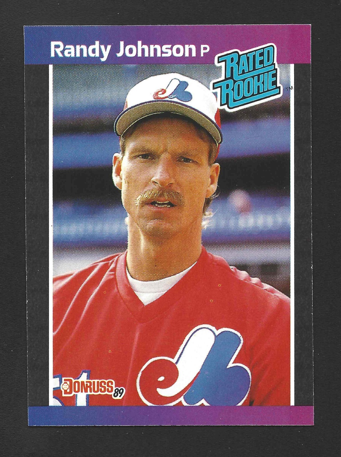 1989 Donruss - Rated Rookie *Denotes* Variation #42 Randy Johnson (RC)