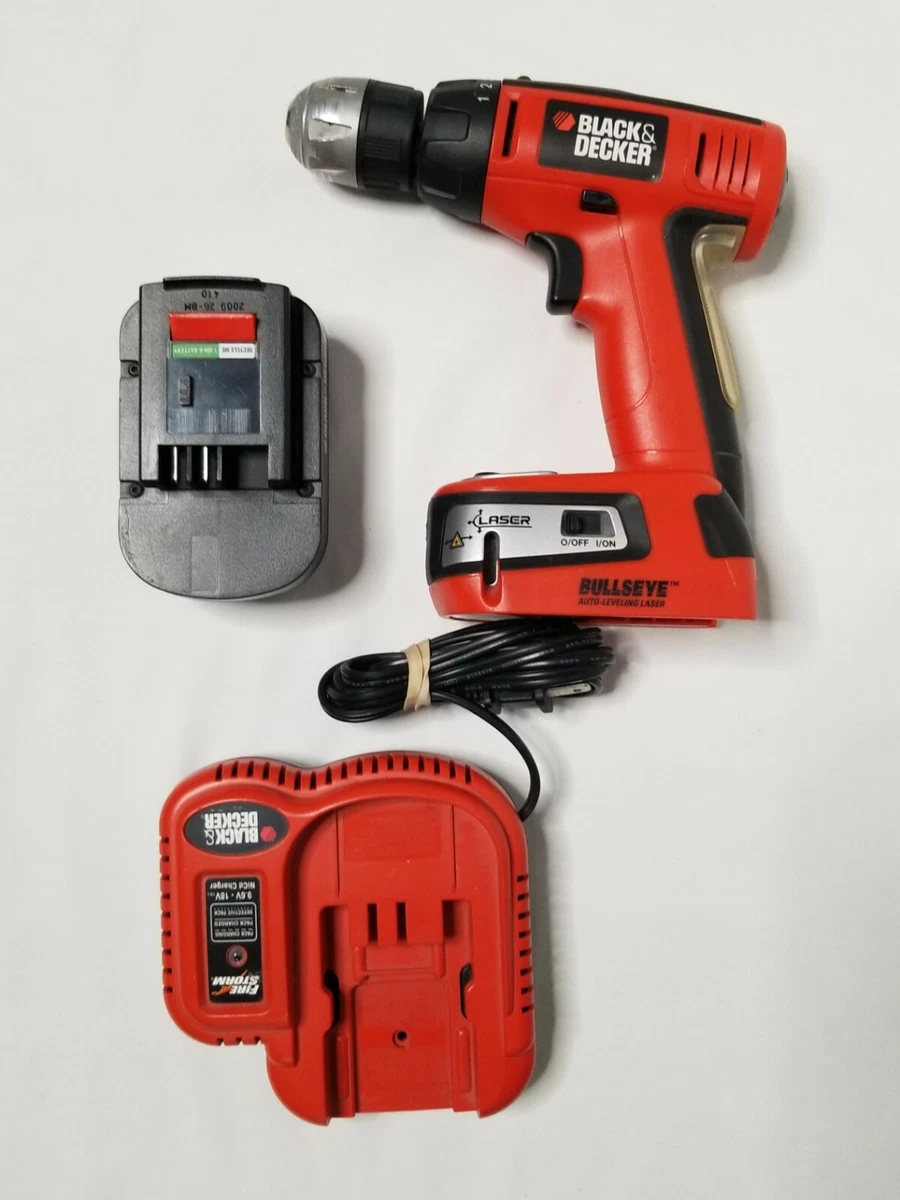Black Decker Bullseye 14.4 V Drill W Charger Auto Leveling