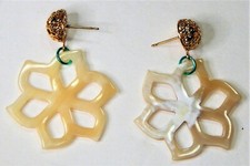 EARRING 1 PAIR HA HARLEY HANDMADE FROM ORGANIC BUFFALO HORN