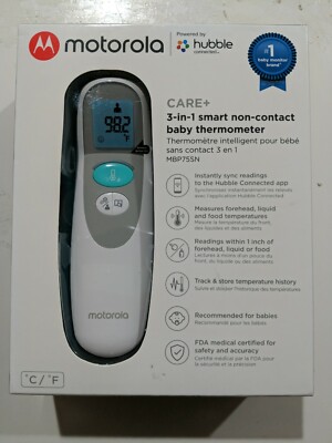 Motorola - Care+ 3-in-1 Smart Thermometer - White
