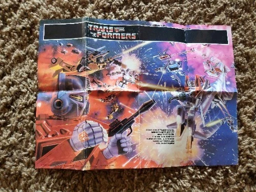 Vintage 1984 G1 Transformers Insert Catalog Brochure Order Form Figure Poster
