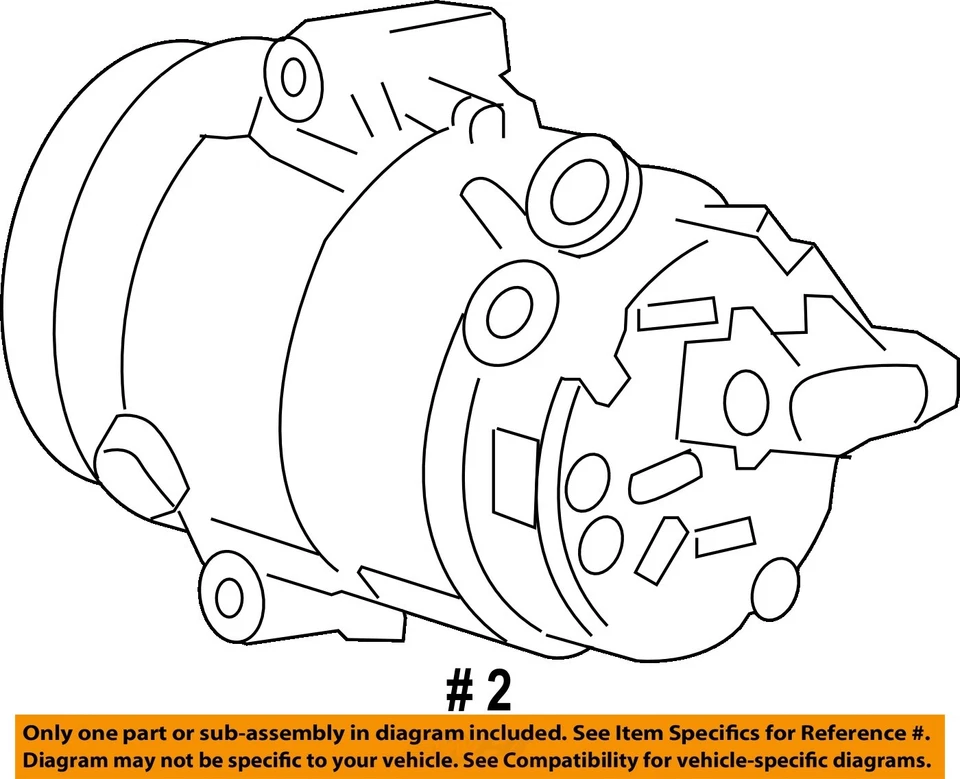 Used A/C Compressor fits: 2008 Pontiac G6 3.5 Grade A Foto 4 de 4
