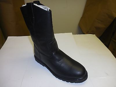 mens black leather wellington boots