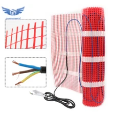 10-100sqft Electric Floor Heat Mat Kit , 120V Underfloor Radiant Heating System